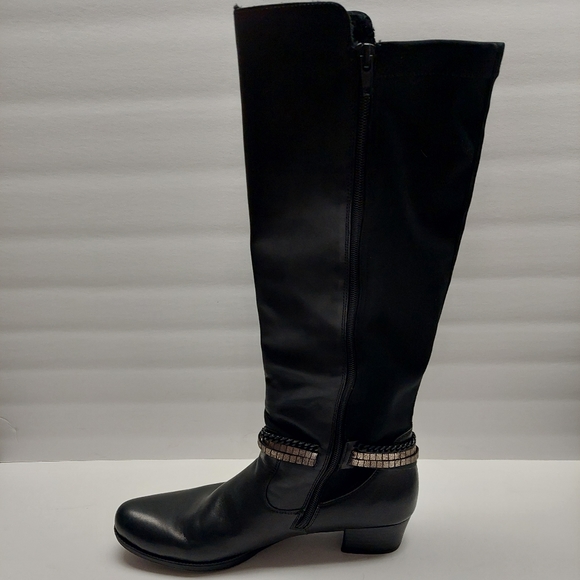 Black, Rieker, high boot - Picture 3 of 10